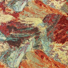 Gobelin misto cotone disegno effetto affresco multicolore