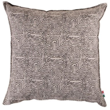 Cuscino tessuto jacquard geometrico