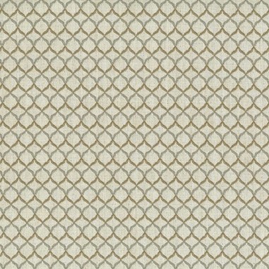 Tessuto Jacquard Belvedere Small con motivo geometrico bicolore mocha chiaro-grigio su base chiara