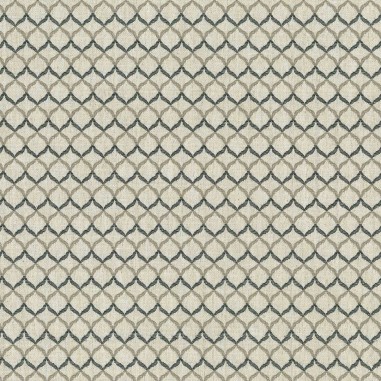 Tessuto Jacquard Belvedere Small con motivo geometrico bicolore grigio notte-grigio su base chiara