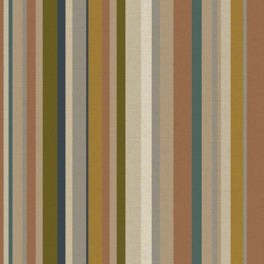 Tessuto stampato Monstera Stripes T215 a righe eterogenee per dimensione effetto ottico multicolor