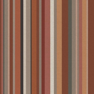 Tessuto stampato Monstera Stripes T243 a righe eterogenee per dimensione effetto ottico multicolor