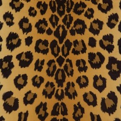TANZANIA X374 velluto stampa leopardo lavabile in acqua