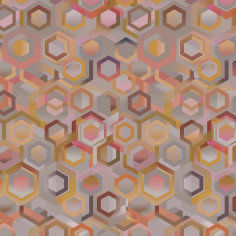 Velluto stampato disegno geometrico Cool 49 multicolore