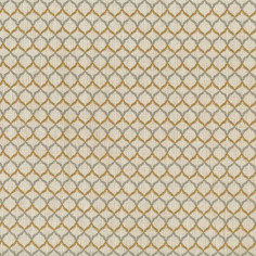Tessuto Jacquard Belvedere Small con motivo geometrico bicolore ocra-grigio su base chiara