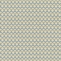 Tessuto Jacquard Belvedere Small con motivo geometrico bicolore blu denim-grigio su base chiara