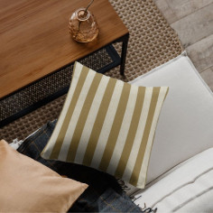 Tessuto Jacquard Belvedere Stripe rigato omogeneo bicolore tonalità ocra-beige 2