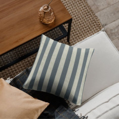 Tessuto Jacquard Belvedere Stripe rigato omogeneo bicolore tonalità blu denim-beige 2
