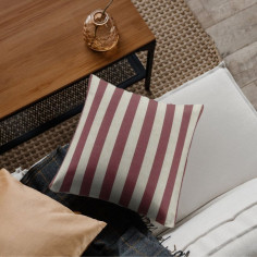 Tessuto Jacquard Belvedere Stripe rigato omogeneo bicolore tonalità rosso porpora-beige 2