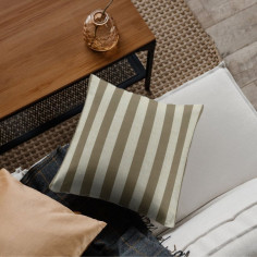 Tessuto Jacquard Belvedere Stripe rigato omogeneo bicolore tonalità mocha chiaro-beige 2
