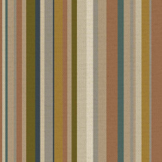 Tessuto stampato Monstera Stripes T215 a righe eterogenee per dimensione effetto ottico multicolor
