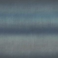 Tessuto stampato Monstera Gradient T347 con effetto ottico tinta unita sfumato nella nuance blu diana